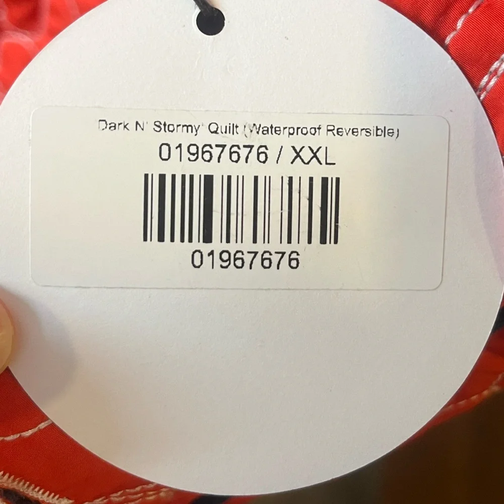 Tombolo Dark N’ Stormy Quilt Jacket Waterproof Reversible Unisex XXL - Picture 13 of 13